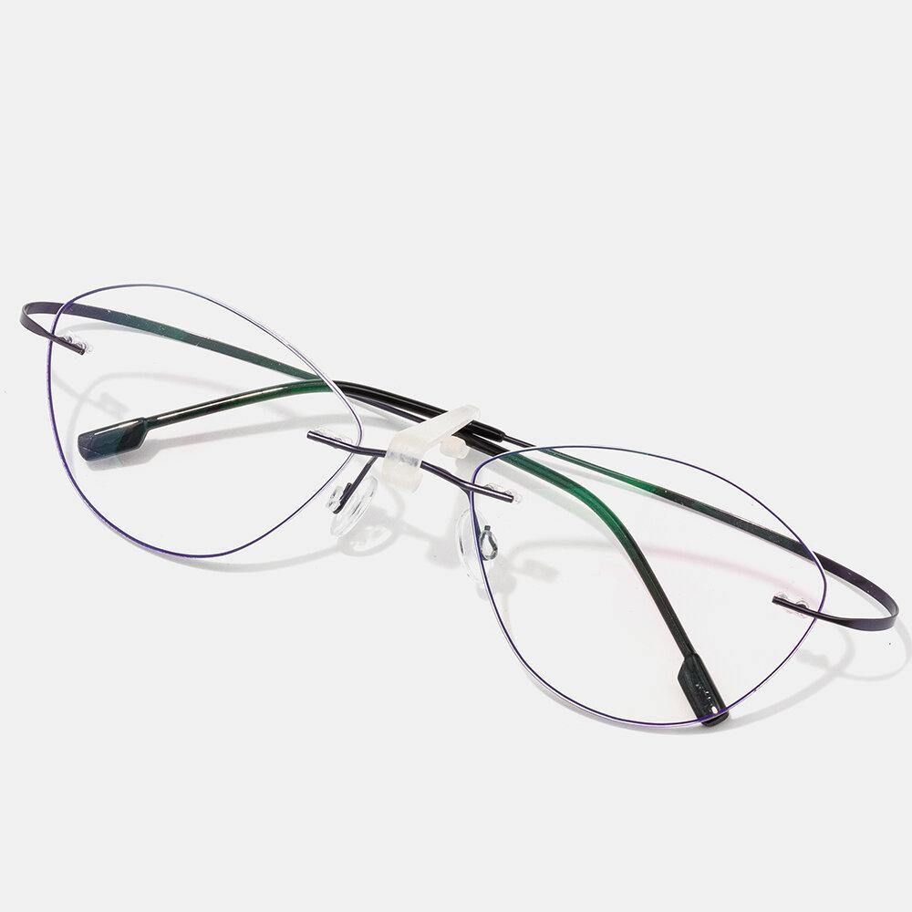 Unisex-Lesebrille Mit Weichem Katzenauge Und Feinem Rand