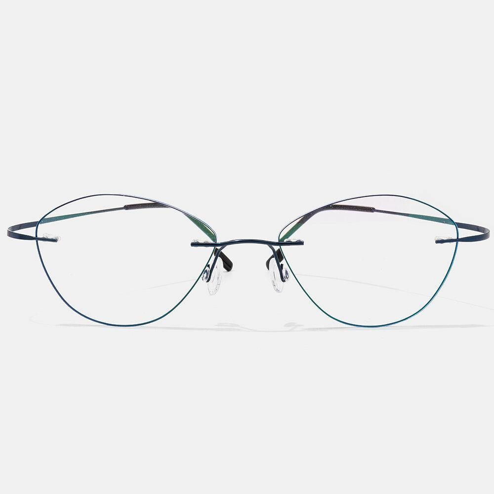 Unisex-Lesebrille Mit Weichem Katzenauge Und Feinem Rand