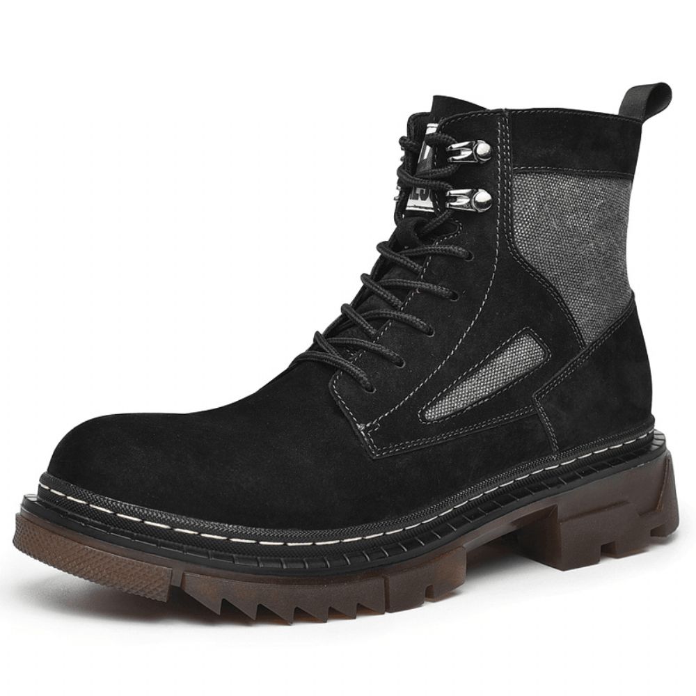 Bequeme Herren-Stiefel Aus Echtem Leder Mit Rutschfester Weicher Sohle