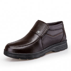 Bequeme Wasserdichte Rutschfeste Warme Weiche Business-Casual-Stiefeletten Für Herren