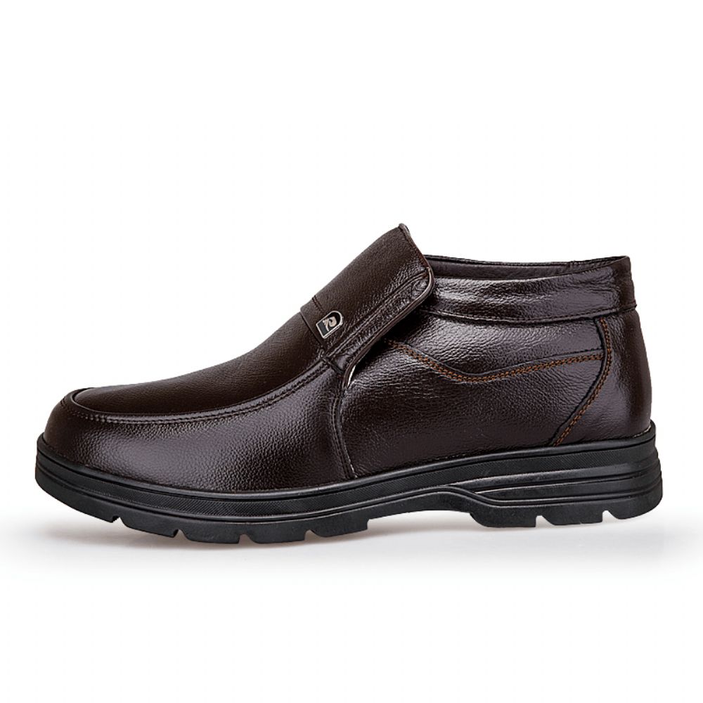 Bequeme Wasserdichte Rutschfeste Warme Weiche Business-Casual-Stiefeletten Für Herren