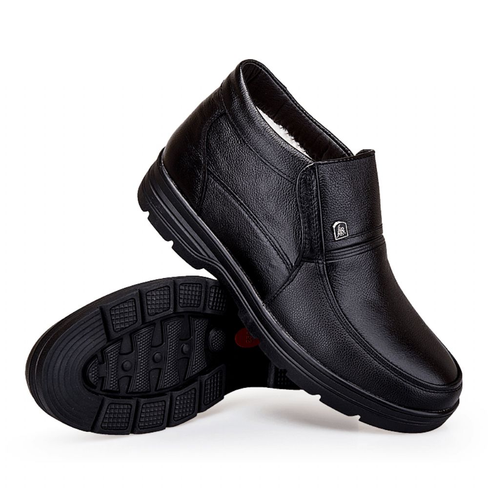 Bequeme Wasserdichte Rutschfeste Warme Weiche Business-Casual-Stiefeletten Für Herren