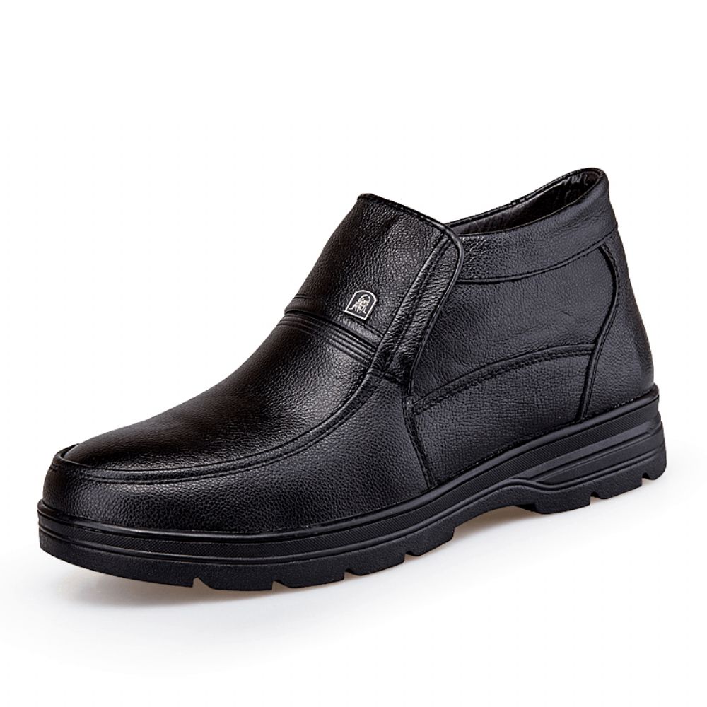 Bequeme Wasserdichte Rutschfeste Warme Weiche Business-Casual-Stiefeletten Für Herren