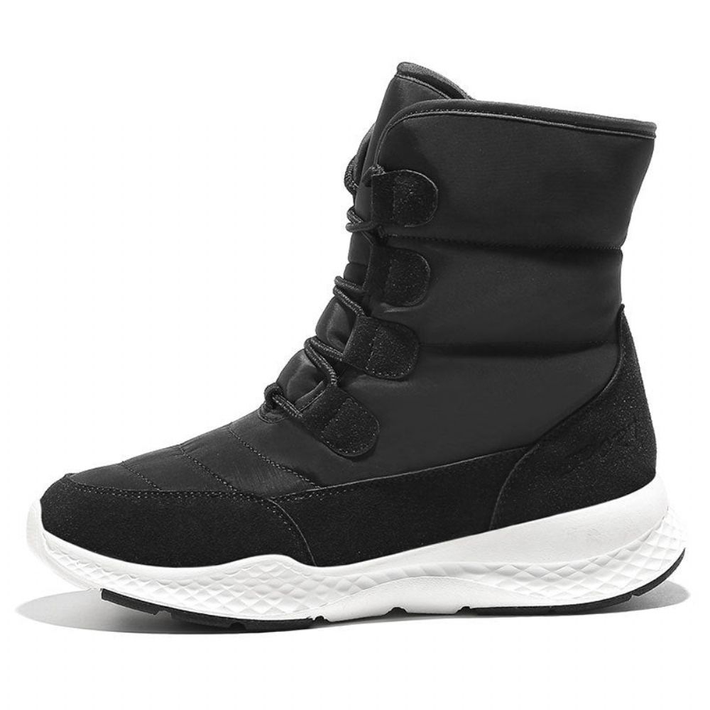 High-Top-Plus-Schneestiefel Aus Samt