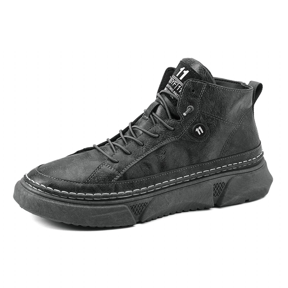 Wasserdichte High-Top-Sport-Tooling-Stiefel Aus Mikrofaserleder Für Herren