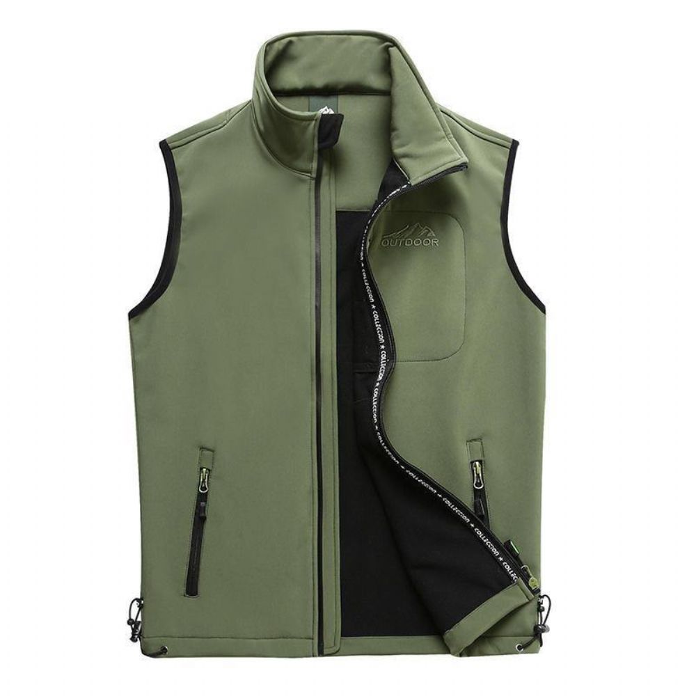 Outdoor-Softshell-Sport-Warme Einfarbige Weste Für Herren