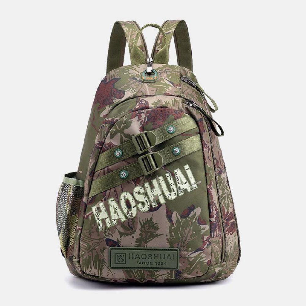 Herren-Camouflage-Multifunktions-Wasserdichte Sport-Brusttasche Mit Großer Kapazität Umhängetasche Umhängetasche Rucksack