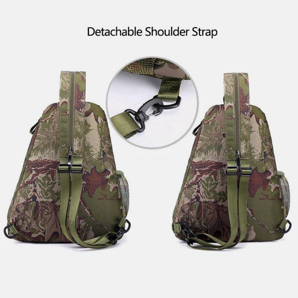 Herren-Camouflage-Multifunktions-Wasserdichte Sport-Brusttasche Mit Großer Kapazität Umhängetasche Umhängetasche Rucksack