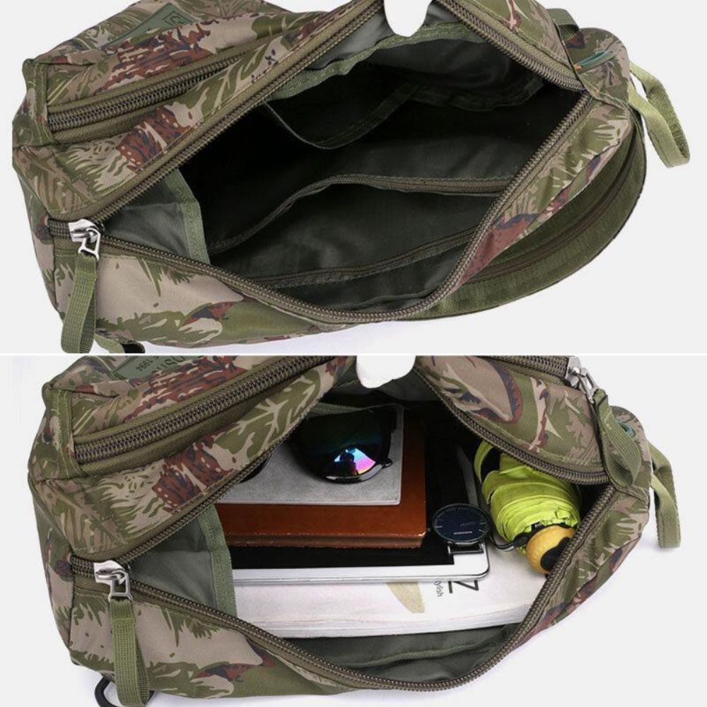 Herren-Camouflage-Multifunktions-Wasserdichte Sport-Brusttasche Mit Großer Kapazität Umhängetasche Umhängetasche Rucksack