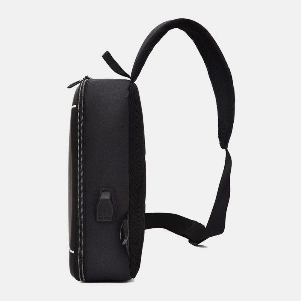 Männer Nylon Usb Lade Lässige Outdoor Kurze Brusttasche Umhängetasche