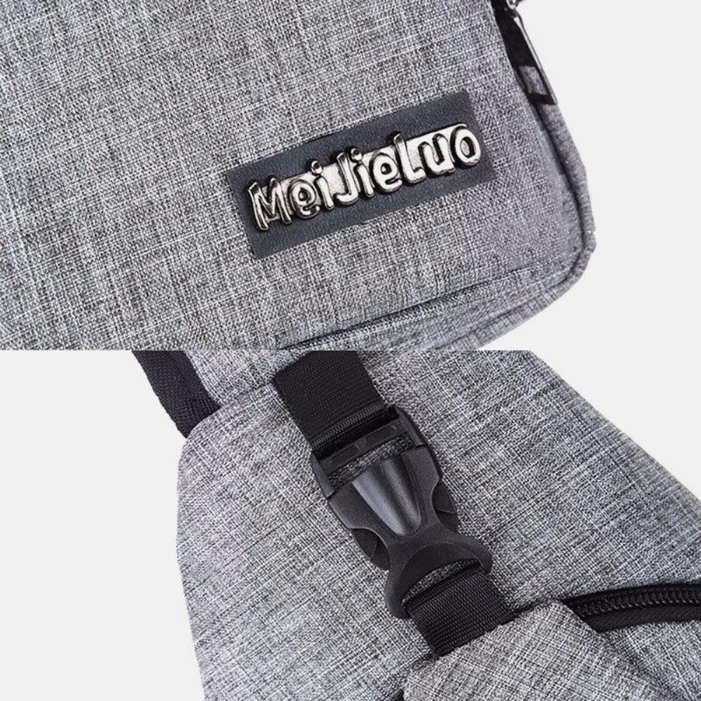 Männer Oxford-Stoff Usb-Aufladung Multi-Pocket Große Kapazität Wasserdichte Brusttasche Umhängetasche