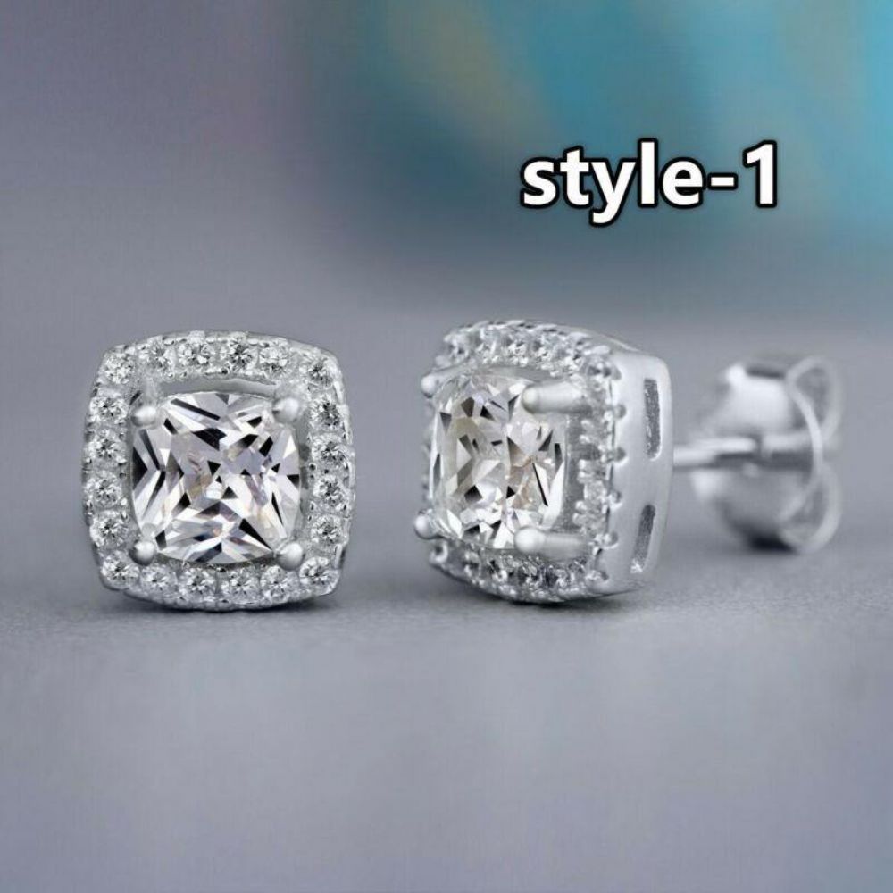 Huitan Mode Geometrische Frauen Ohrstecker Zirkonia Hochzeit Täglich Tragbare Modeschmuck Hot Dropshipping