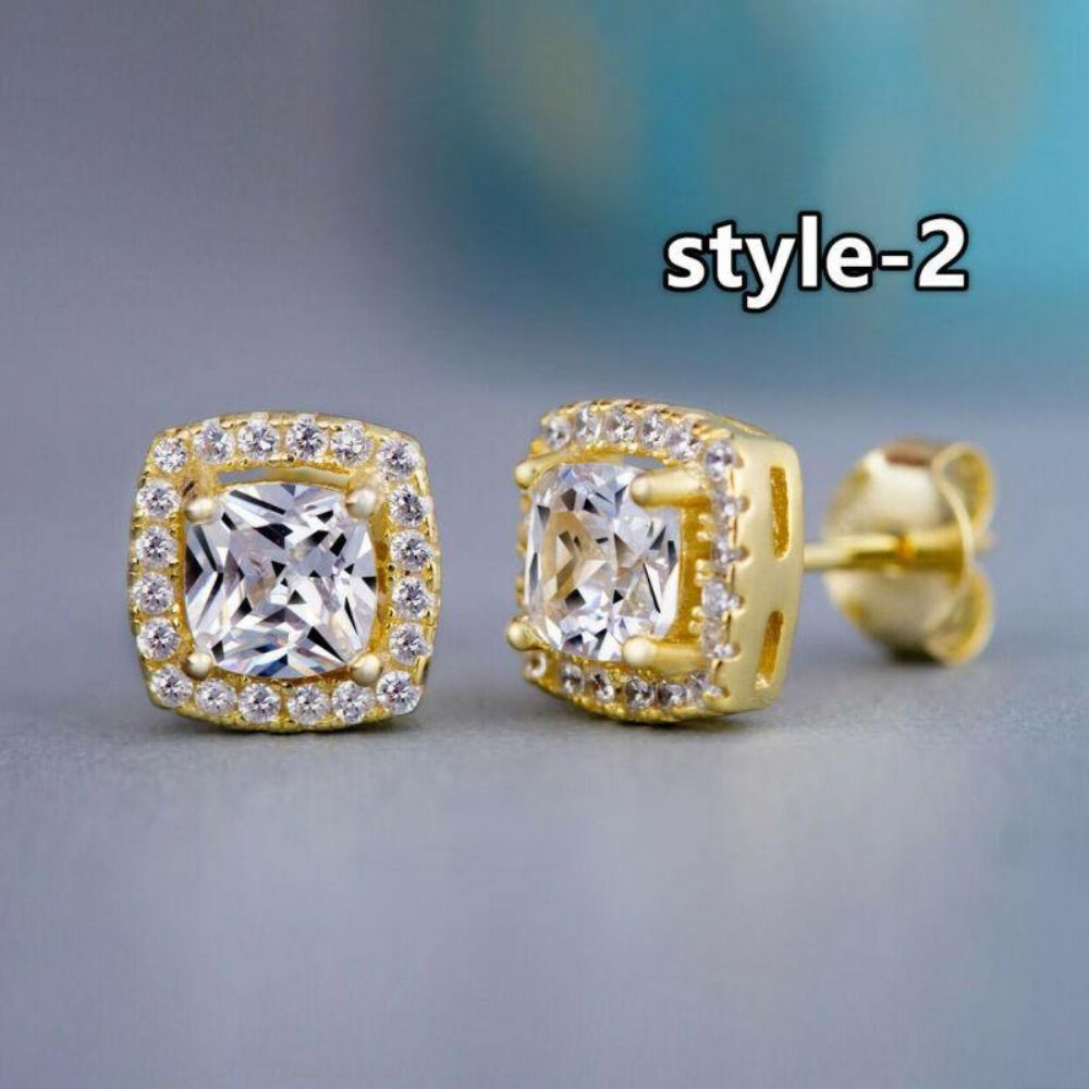 Huitan Mode Geometrische Frauen Ohrstecker Zirkonia Hochzeit Täglich Tragbare Modeschmuck Hot Dropshipping