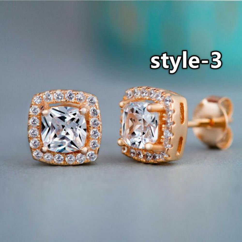 Huitan Mode Geometrische Frauen Ohrstecker Zirkonia Hochzeit Täglich Tragbare Modeschmuck Hot Dropshipping