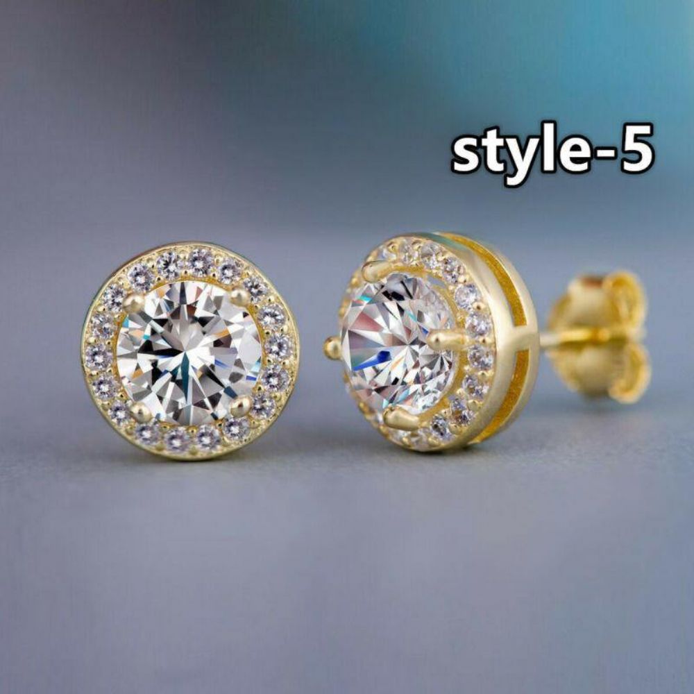 Huitan Mode Geometrische Frauen Ohrstecker Zirkonia Hochzeit Täglich Tragbare Modeschmuck Hot Dropshipping