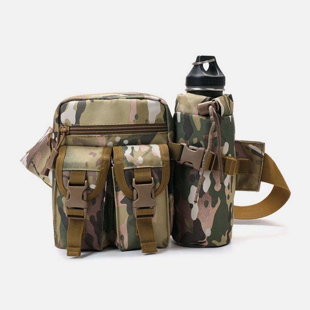 Männer Nylon Camouflage Multifunktions Outdoor Wasserflasche Gürteltasche Taktische Tasche