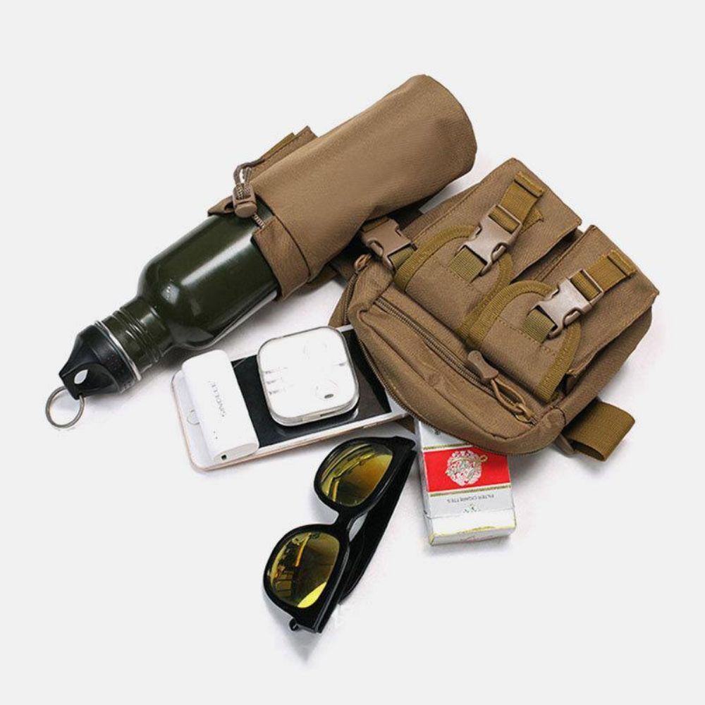 Männer Nylon Camouflage Multifunktions Outdoor Wasserflasche Gürteltasche Taktische Tasche