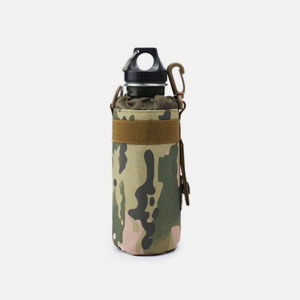 Männer Nylon Camouflage Sport Outdoor Wasserflasche Tasche Gürteltasche