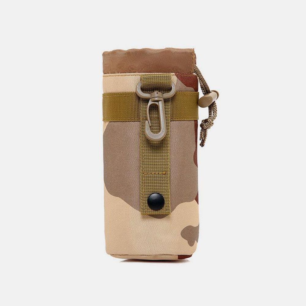 Männer Nylon Camouflage Sport Outdoor Wasserflasche Tasche Gürteltasche