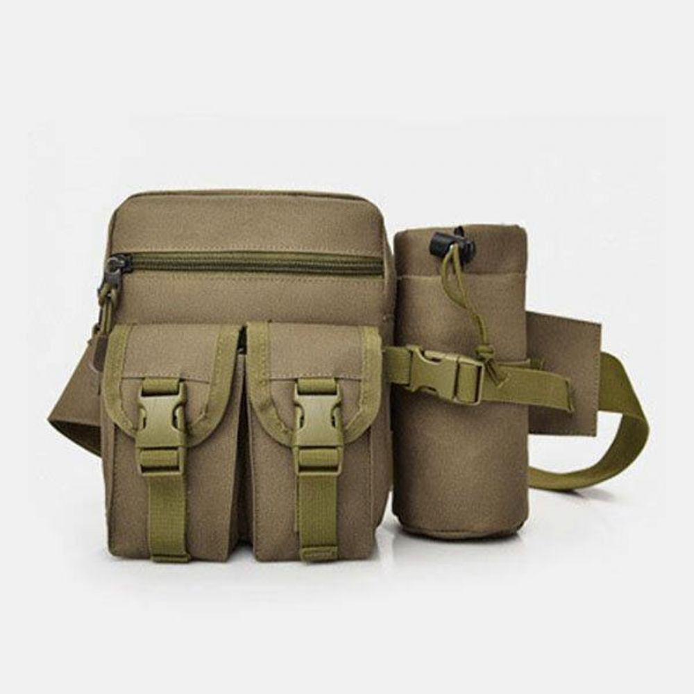 Männer Nylon Camouflage Tactical Outdoor Multifunktions Casual Sport Reiten Angelausrüstung Tasche Gürteltasche Wasserflasche Tasche