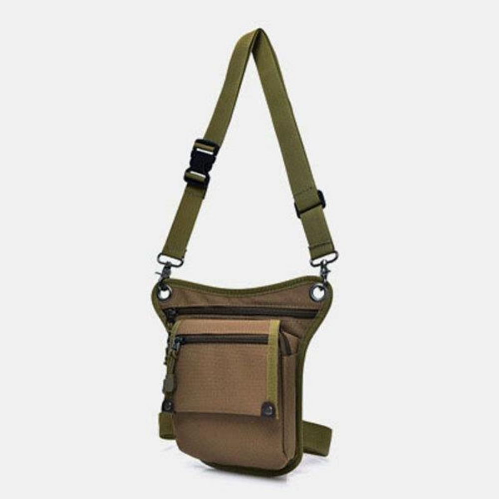 Männer Nylon Camouflage Tactical Outdoor Sport Multifunktions Wasserdichte Gürteltasche Beintasche Umhängetasche Zum Reiten