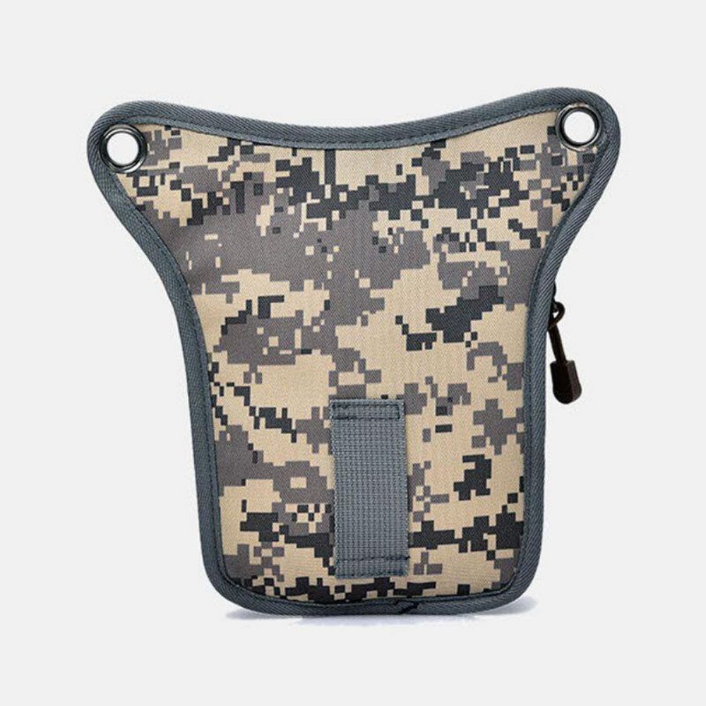 Männer Nylon Camouflage Tactical Outdoor Sport Multifunktions Wasserdichte Gürteltasche Beintasche Umhängetasche Zum Reiten