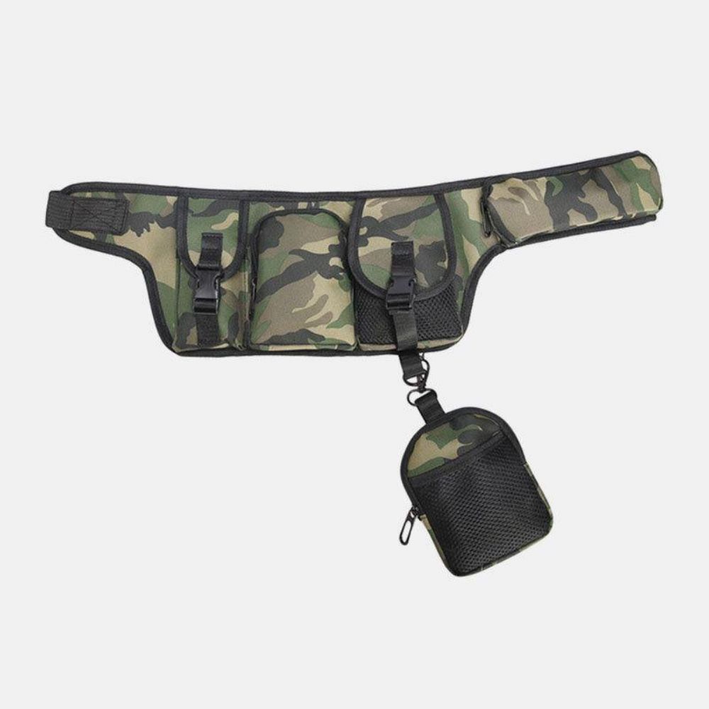 Unisex-Hip-Hop-Stil Camouflage Street Fashion Outdoor-Kugeltasche Mit Mehreren Taschen Hüfttasche Brusttasche