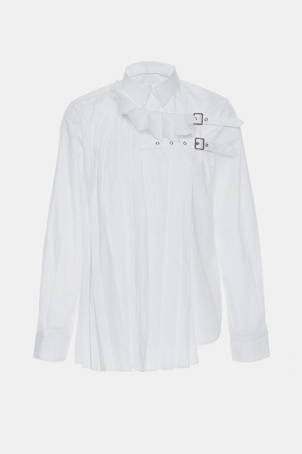 Gefaltetes Button-Down-Hemd Vorne