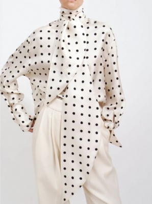 Statement Loose Polka Dots Daily Top