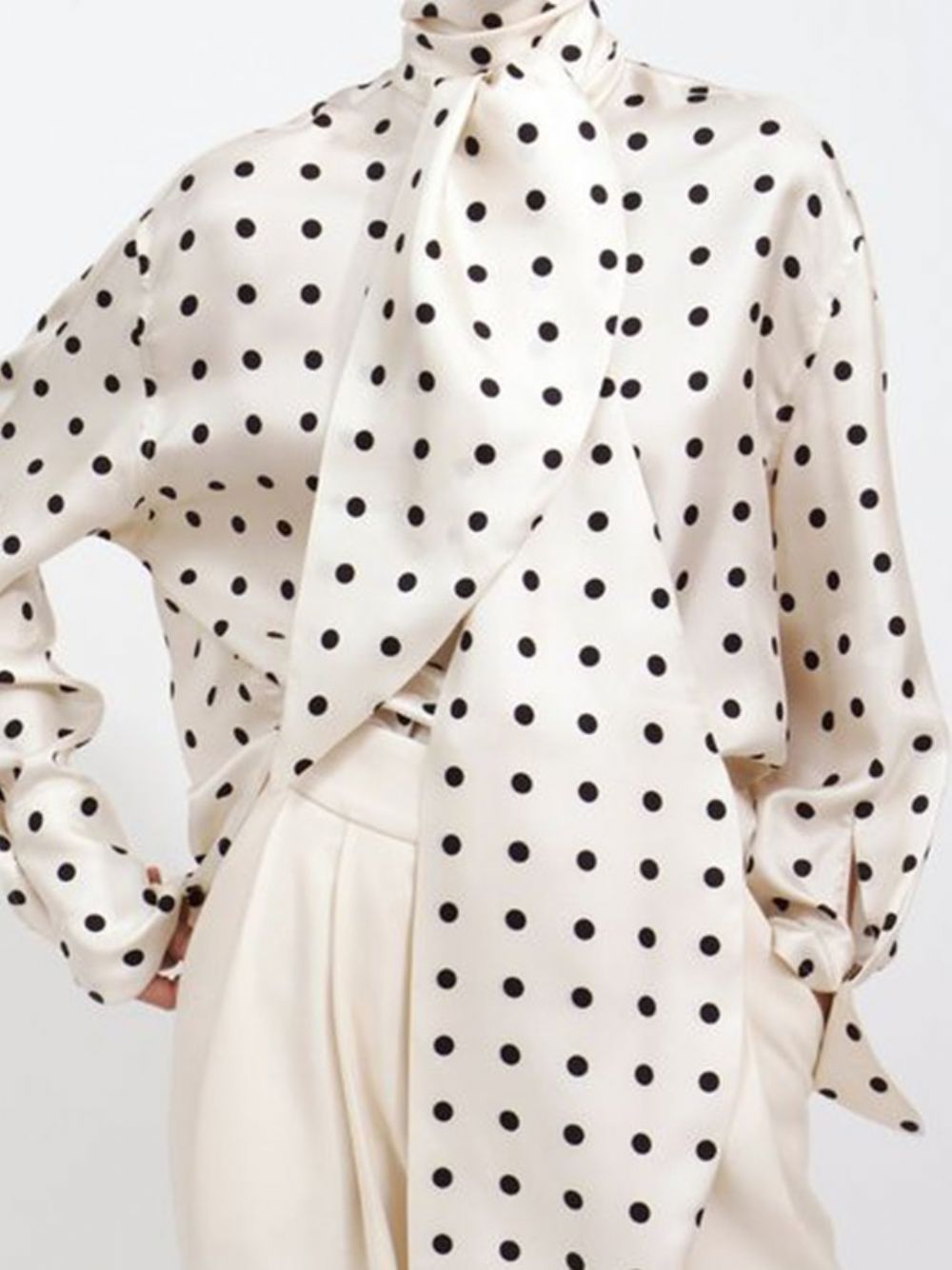 Statement Loose Polka Dots Daily Top