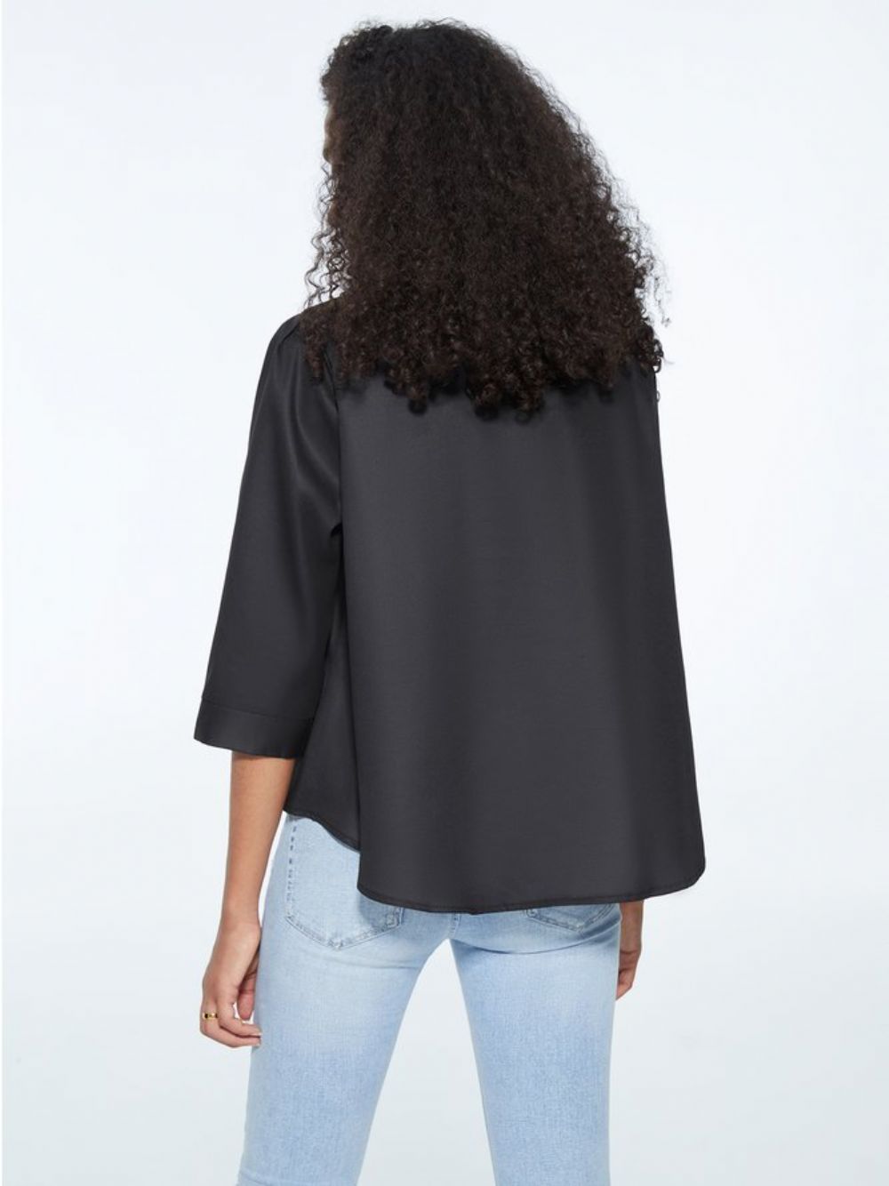 Urban Figur Lockere Bluse Mit Stehkragen