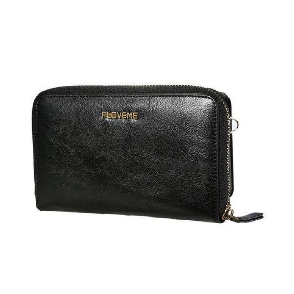 Floveme Damen 5.5 Zoll Handy Geldbörse Pu Leder Clutch Bag Umhängetasche